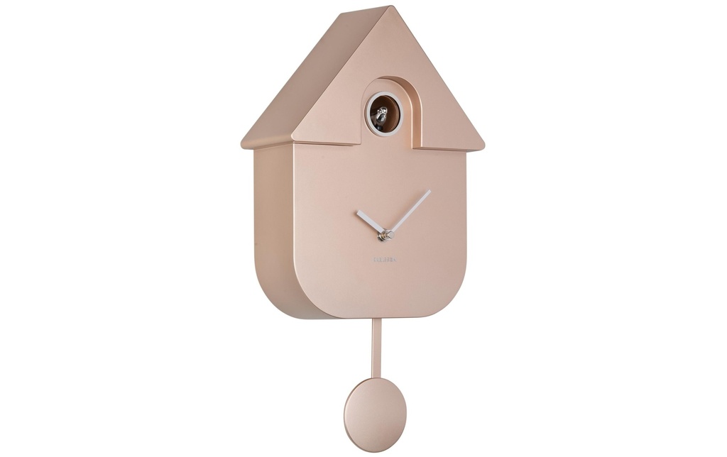 KARLSSON Horloge murale Modern Cuckoo Metallic Roségold