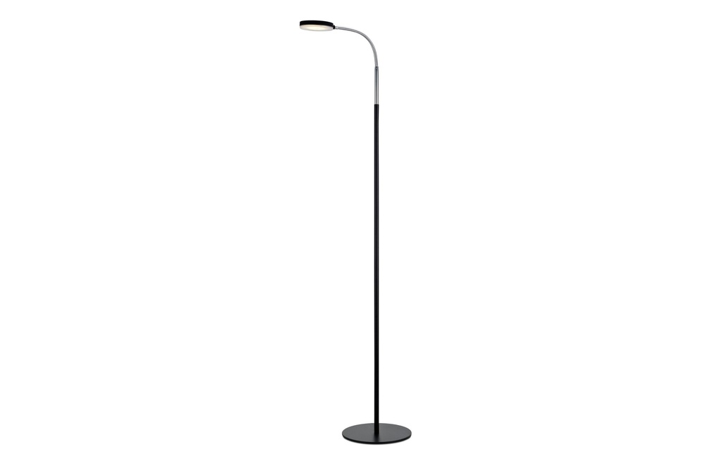 Markslöjd Lampe sur pied Flex, 3000K, 5W, noir/chrome