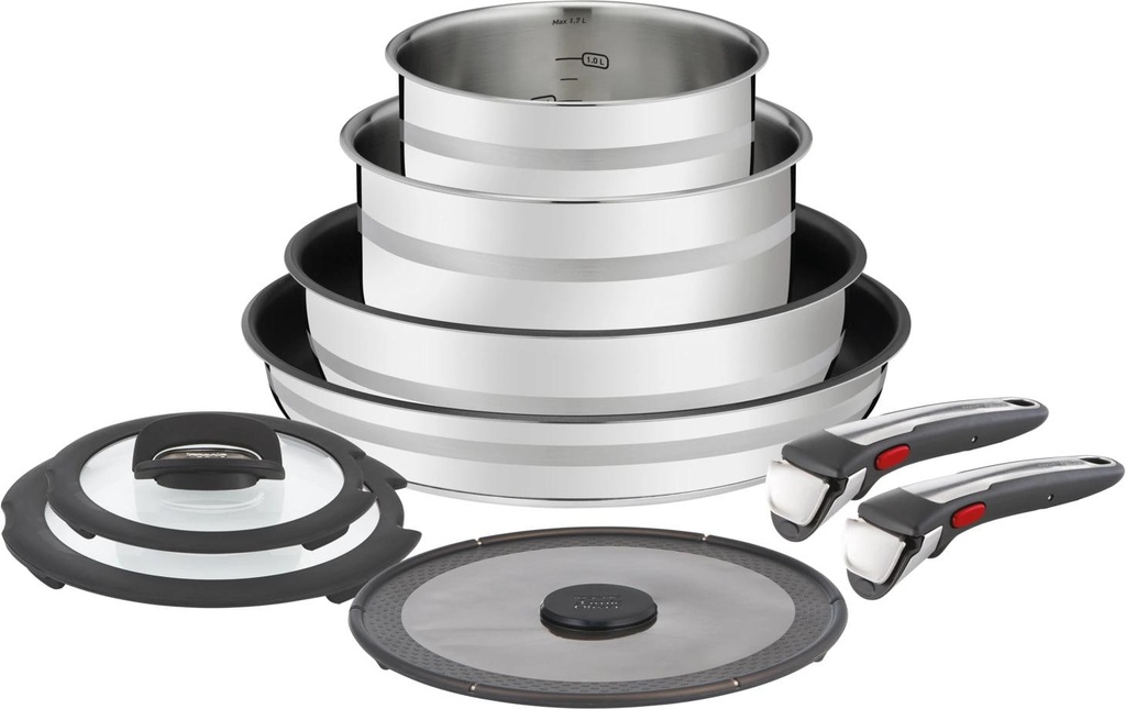Tefal Jamie Oliver Ingenio 9 pièces 20 cm/23 cm/24 cm/28 cm