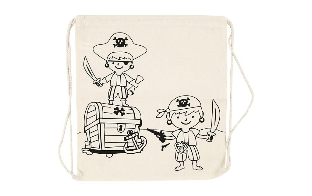 Creativ Company Sac de gym 37 x 41 cm Hellnatur, Pirates