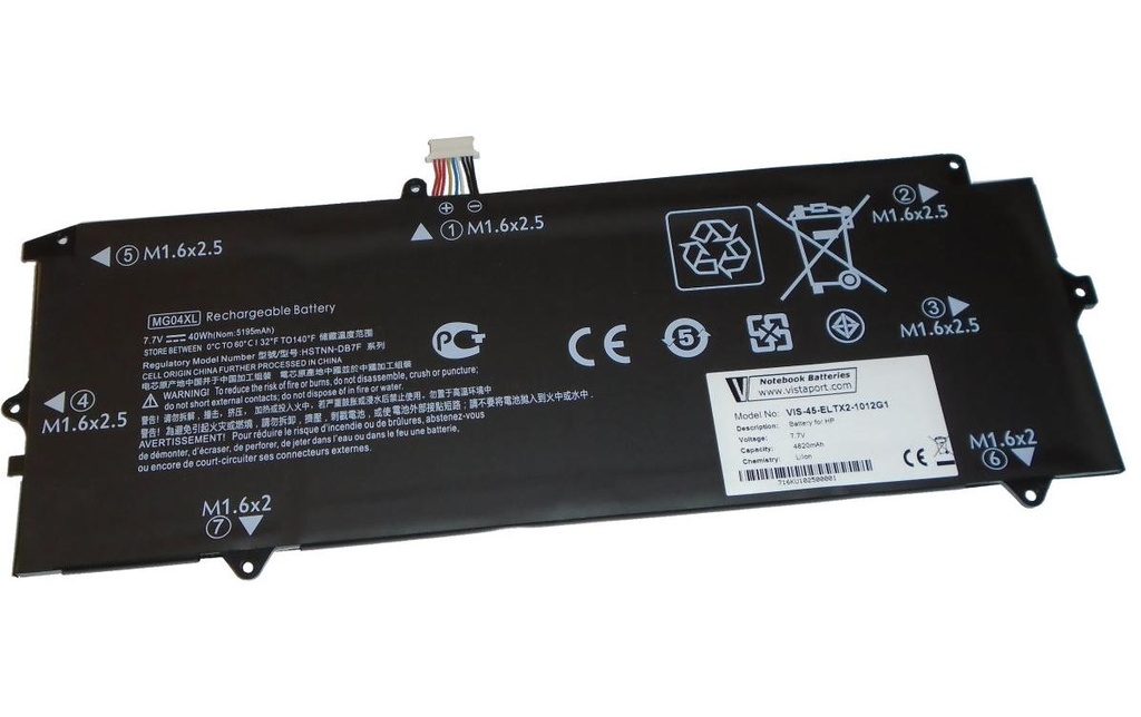 Vistaport Batterie pour HP Elite X2 1012 G1