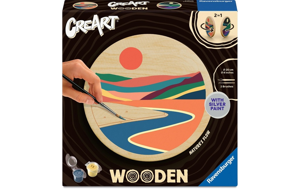Ravensburger Set de peinture CreArt Wooden Rivière de la nature