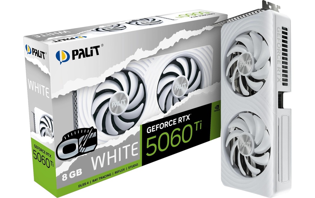 Palit Carte graphique RTX5060Ti WHITE OC 8 Go GDDR7