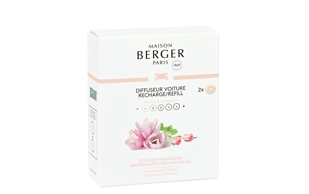 Maison Berger Diffuseur automatique Refill Sous les Magnolias 2 pièces
