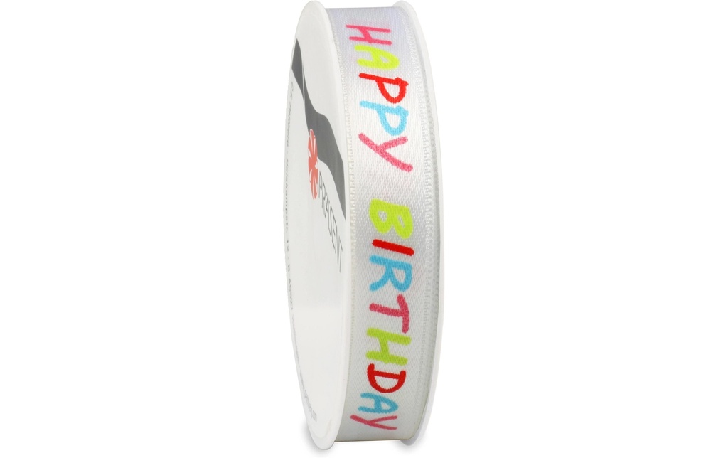 Pattberg Ruban cadeau Joyeux anniversaire 15 mm x 3 m