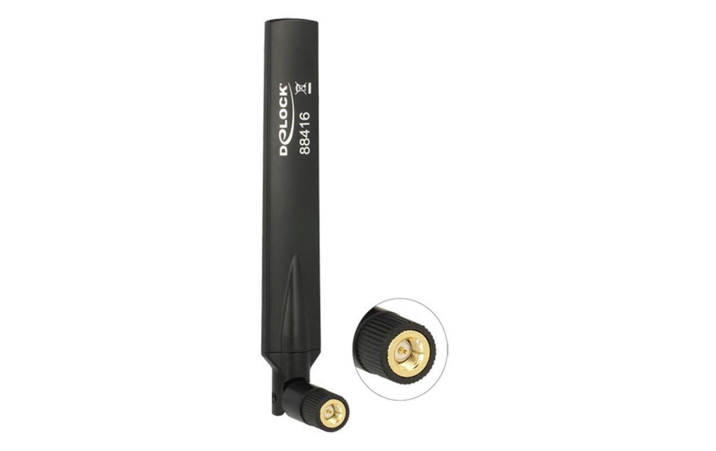 Delock Antenne LTE LTE/3G/GSM SMA 3 dBi Rayonnement omni directionnel