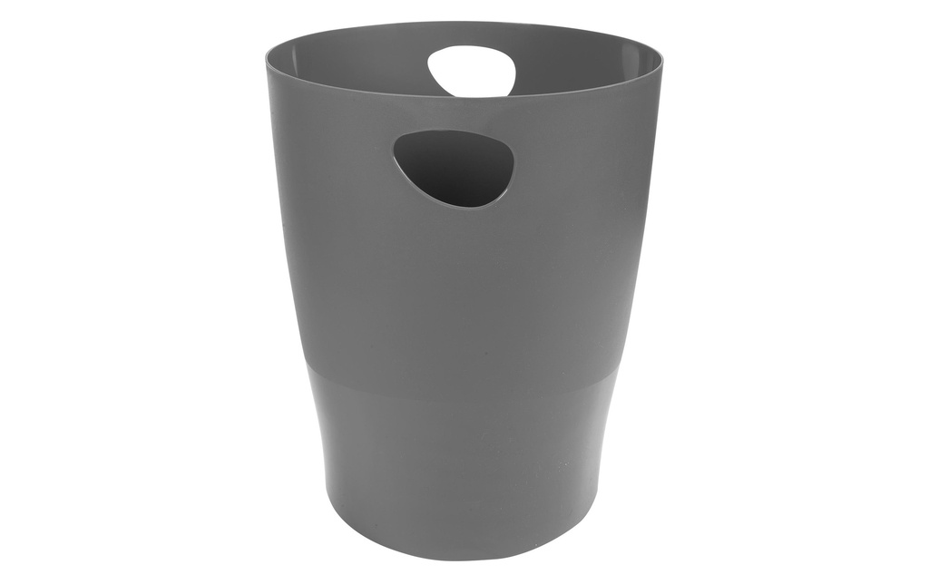 Exacompta Corbeille à papier Ecobin 15 l, Gris foncé