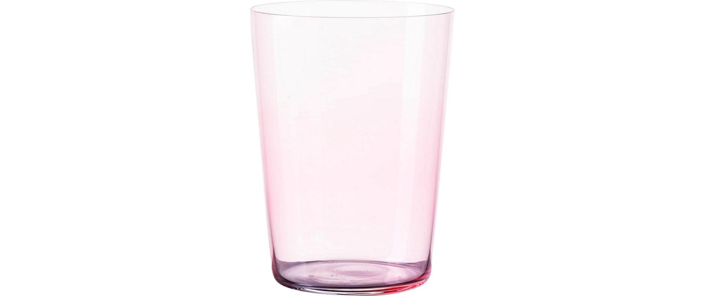 Lunasol Verre à long drink 21st Century Color 6 pièces, 515 ml rose clair