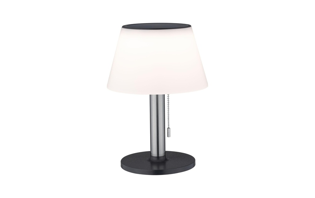 Paulmann Lampe de bureau Lillesol solaire d'extérieur, 3000K, acier inoxydable