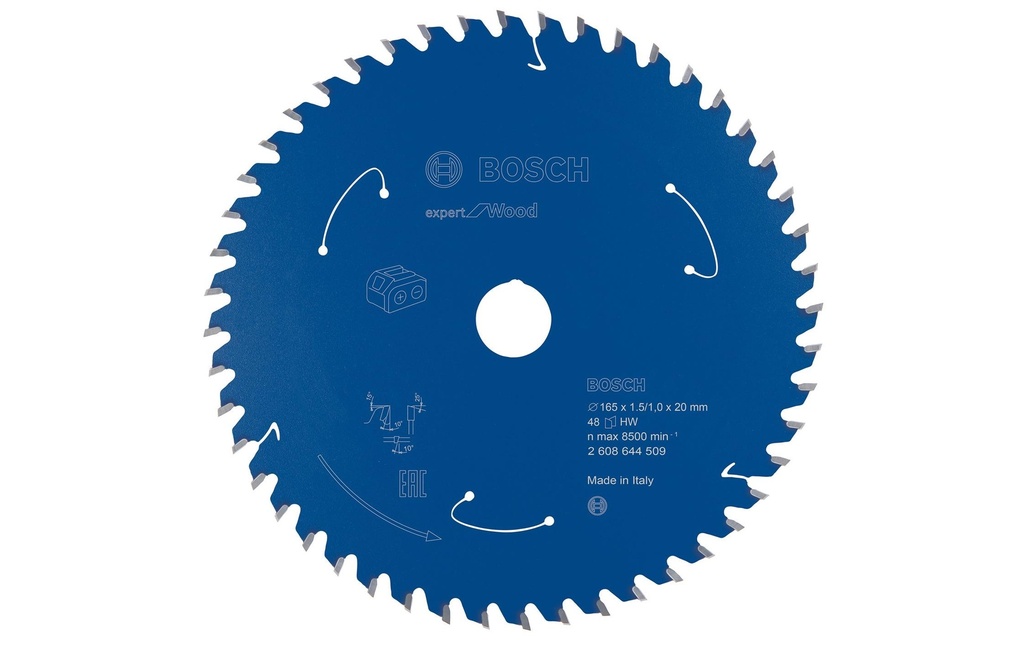 Bosch Professional Lame de scie circulaire Expert for Wood 16.5 x 2 x 0.15 cm, Z 48
