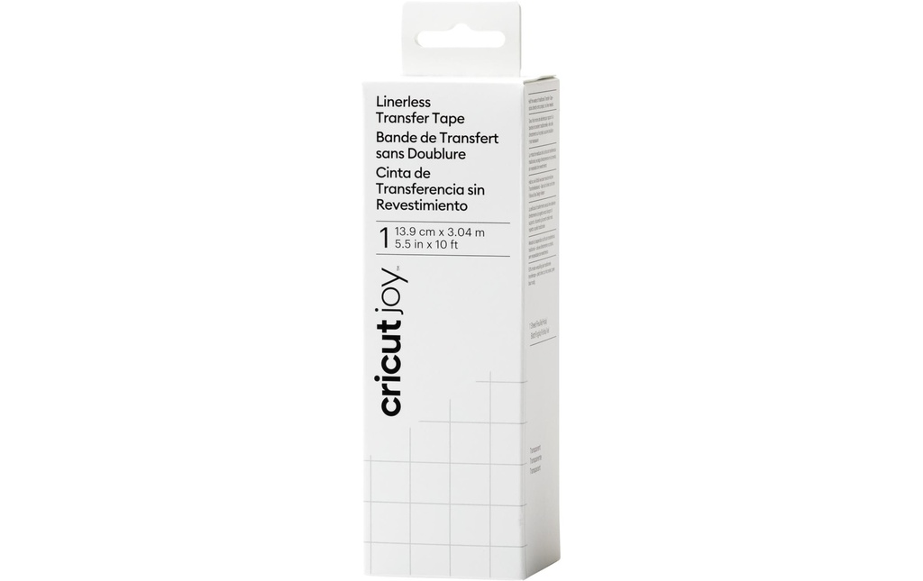 Cricut Film de transfert Ruban transfert Joy 13.9 x 304.8 cm, Transparent