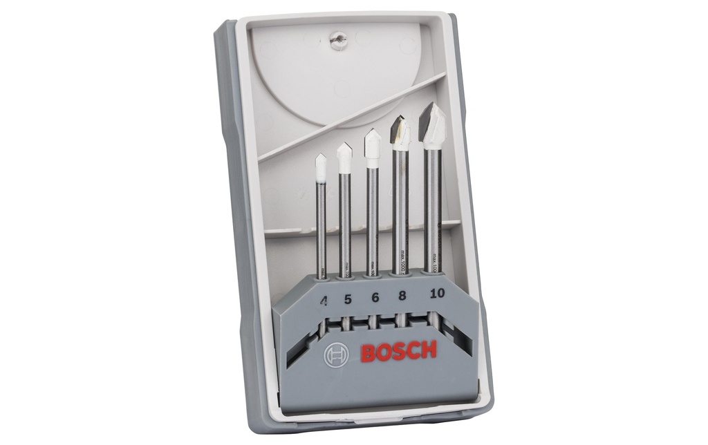 Bosch Professional Jeu de forets à carrelage CYL-9 Ceramic, 4 - 10 mm, 5 pièces