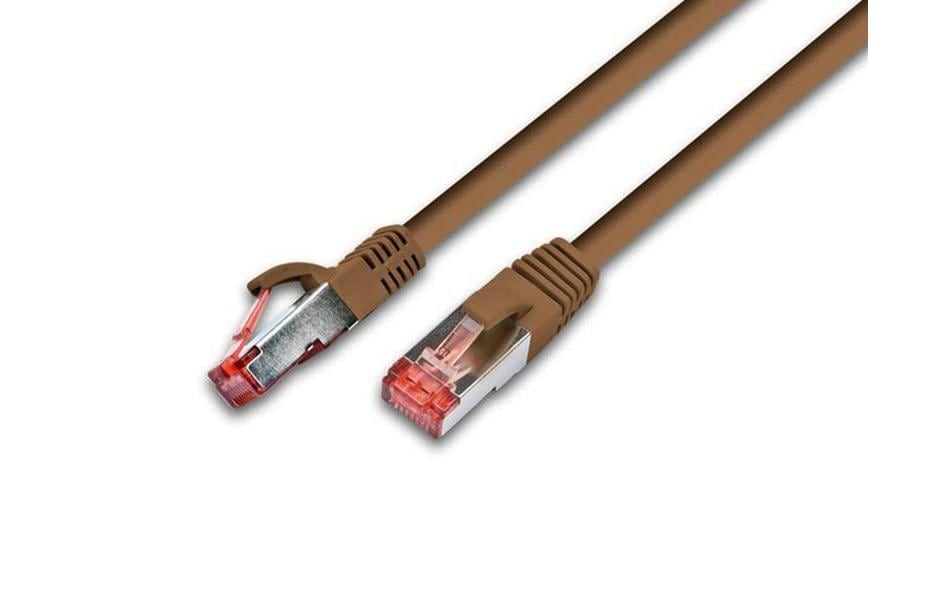 Wirewin Câble patch RJ-45 - RJ-45, Cat 6, S/FTP, 2 m, Brun