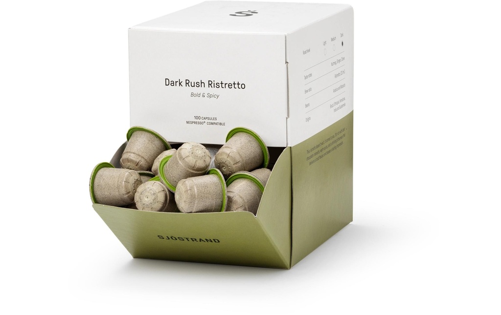 Sjöstrand Capsules de café Dark Rush Ristretto 100 Pièce/s