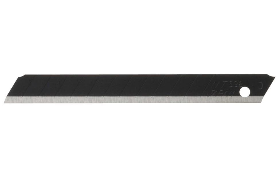 NT Cutter Lame de rechange BA-13P 9 mm, Noir, 10 pièces
