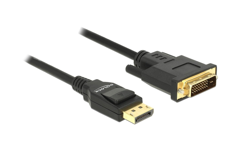 Delock Câble DisplayPort – DVI-D, 3m 4K/30Hz, passif