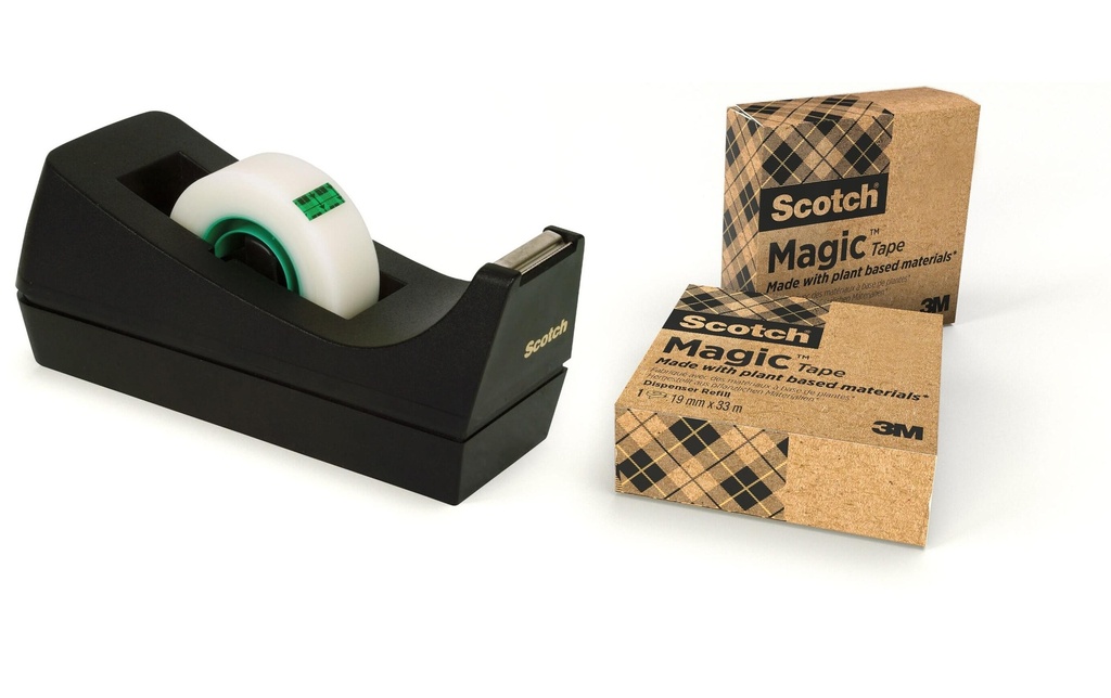 Scotch Dévidoir de table Magic 19 mm x 33 m, Noir