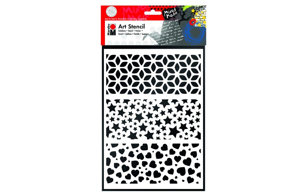 Marabu Gabarit Art Stencil Combinaison moderne