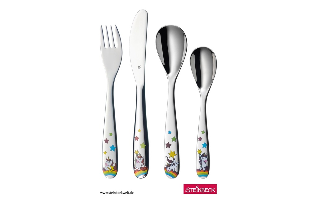 WMF Set de couverts pour enfants Licorne 4 pièces