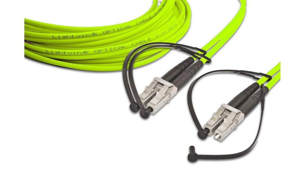 Lightwin Câble patch à fibre optique Multimode LC – LC, OM5, Duplex, 15 m