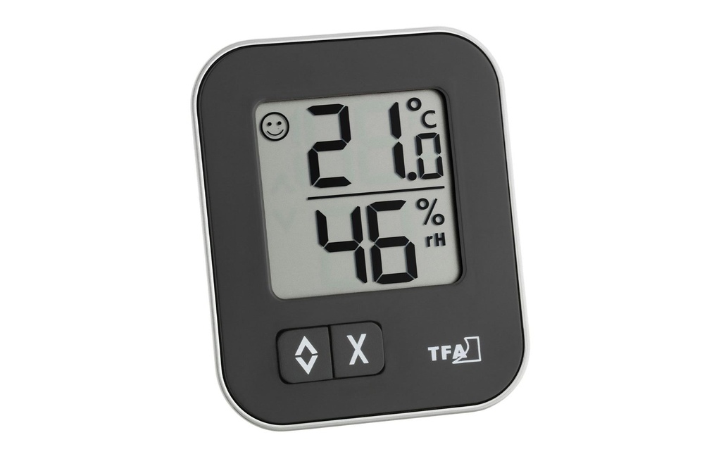 TFA Dostmann Thermo/hygromètre MOXX Noir