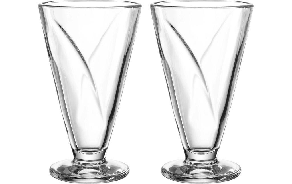 LEONARDO Coupe Cono 2 pièces, 360 ml, Transparent
