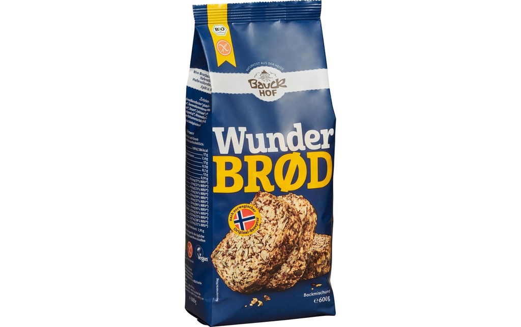 Bauck Mühle Préparation à gâteau Bio Pain de mie sans gluten 600 g