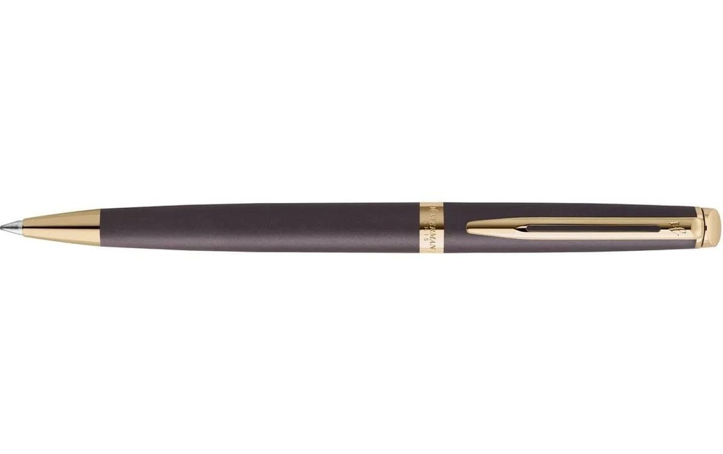 WATERMAN Stylo bille Hémisphère Understated Edit, Noir lave, M