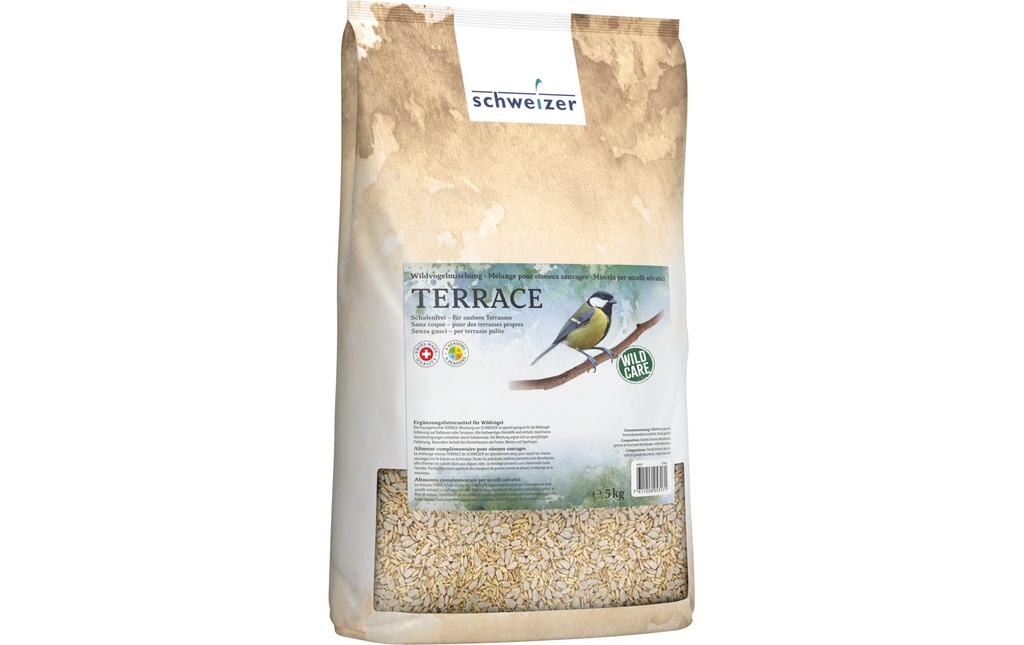 Eric Schweizer Nourriture pour oiseaux Mélange pour oiseaux sauvages Terrace 5 kg