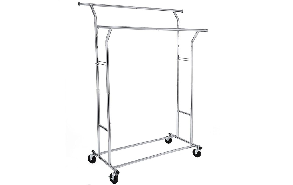 Songmics Porte-manteau Poids lourds Chrome