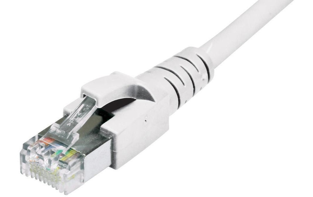 Dätwyler IT Infra Câble patch RJ-45 - RJ-45, Cat 6A, S/FTP, 0.5 m, Blanc