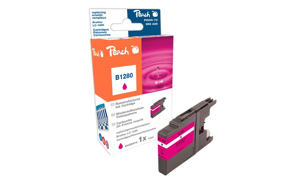 Peach Encre Brother LC-1280M Magenta