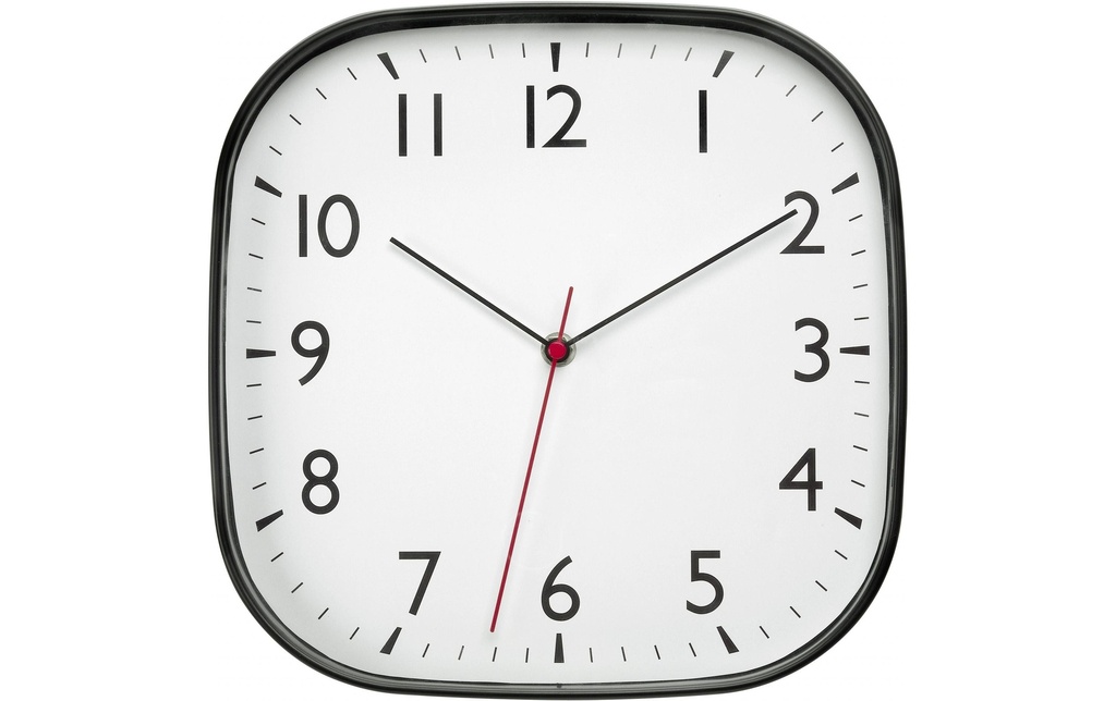 TFA Dostmann Horloge murale Noir