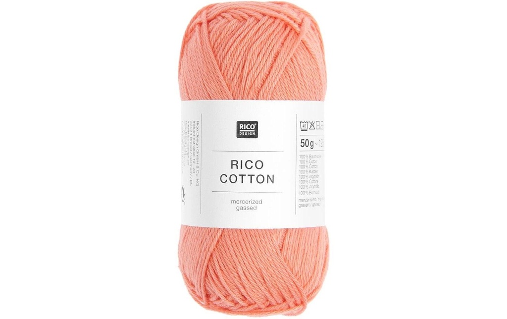 Rico Design Fil de coton Flamingo, 50 g, 125 m