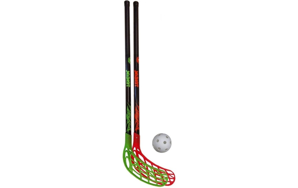 Eurostick Kits d’unihockey Tribal Junior, 2 bâtons et 1 balle