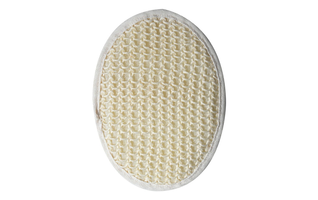 MSV Spugna esfoliante en sisal 20 x 13.5 cm, blanc