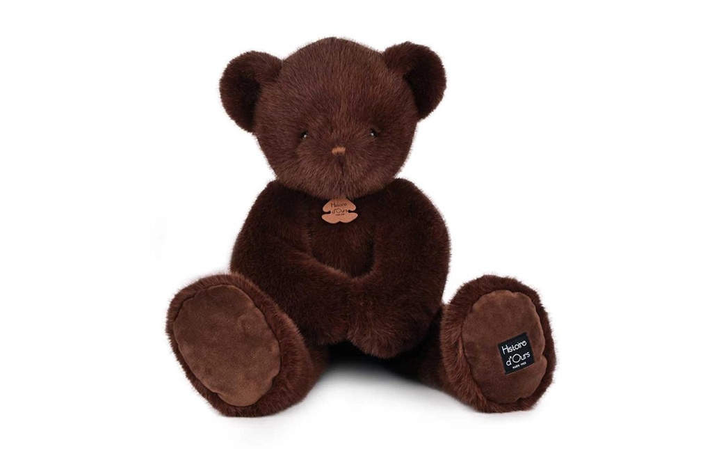 DouDou et compagnie Ours Clémentin 60 cm, brun chocolat