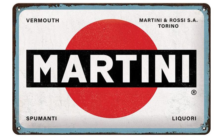 Nostalgic Art Plaque Martini 20 x 30 cm, métal