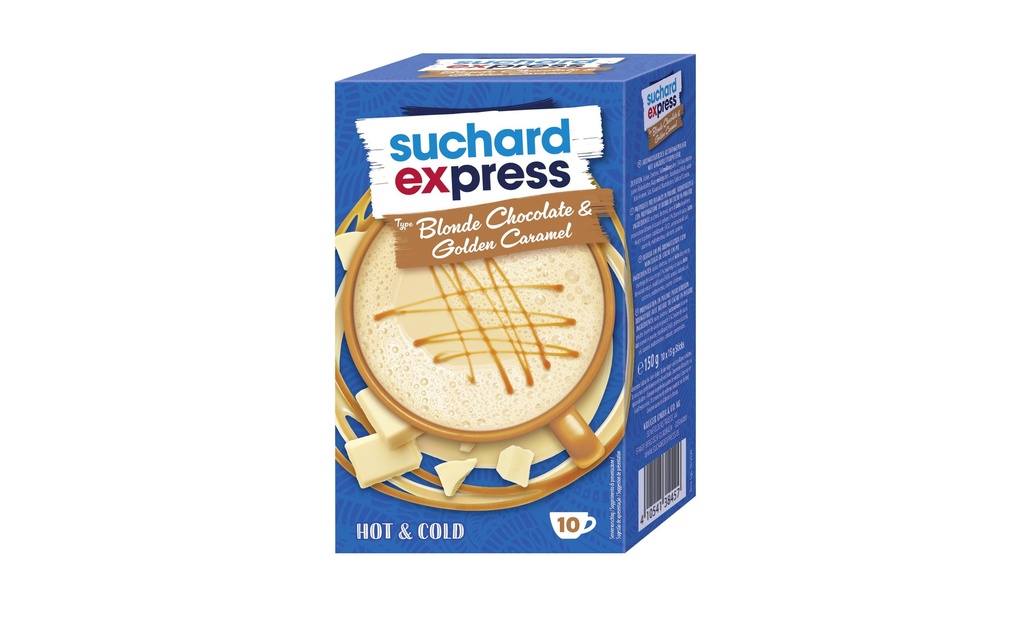 Suchard Express Poudre pour boisson Blonde Chocolate 10 x 15 g