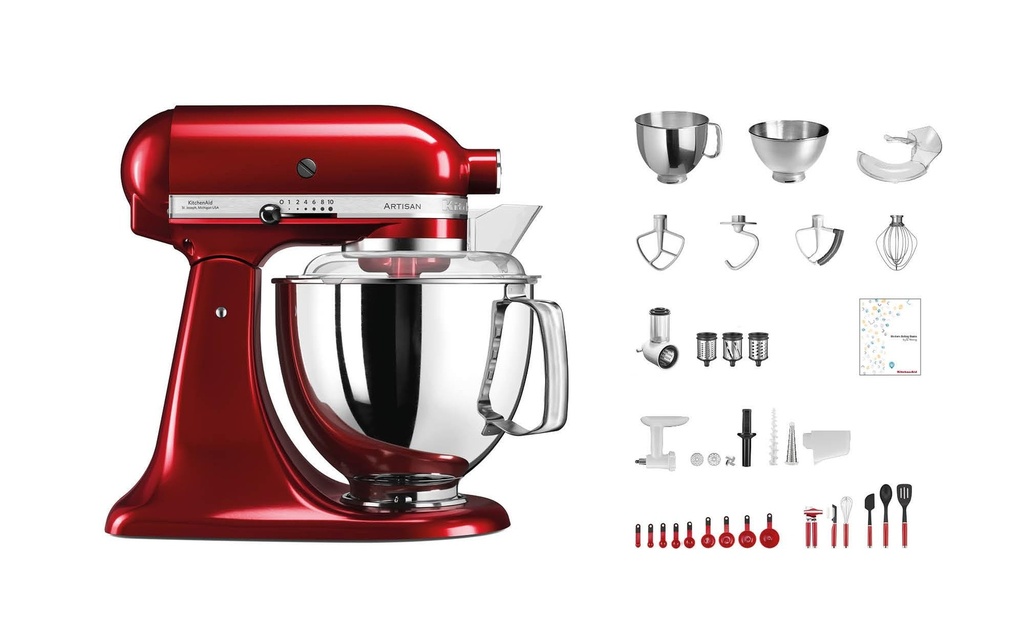 KitchenAid Robot ménager Artisan KSM200 Rouge foncé
