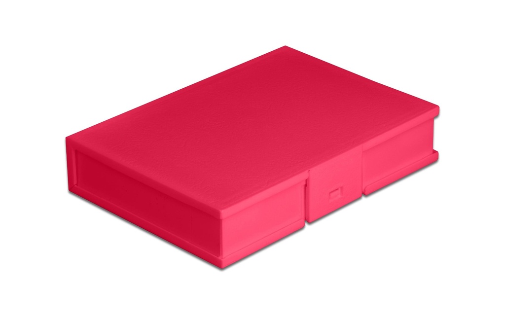 Delock Boîtier de protection pour HDD 3.5″ rouge