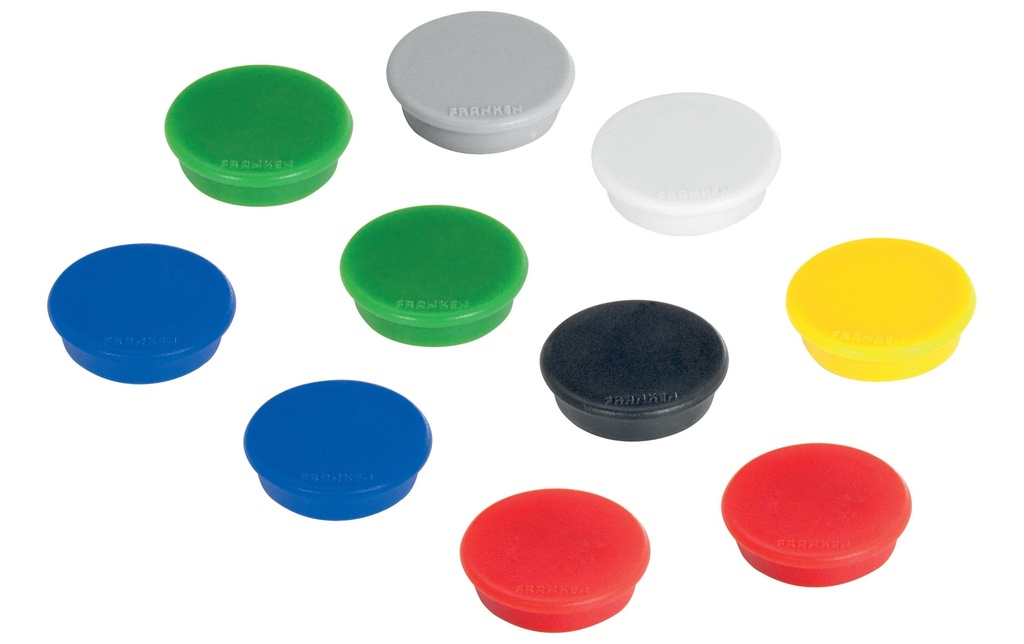 Franken Aimant Ø 32 mm, 10 Pièce/s, Assorti