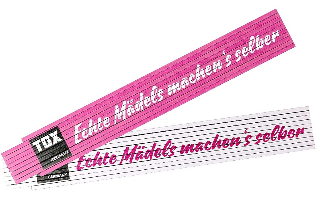Tox-Dübel Double mètre «Les vraies filles le font elles-mêmes», 2 m