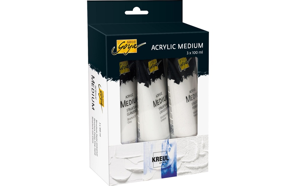 Kreul Pâte acrylique Solo Goya Set moyen Lot de 3