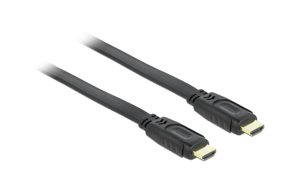Delock Câble plat HDMI - HDMI, 1 m, Noir