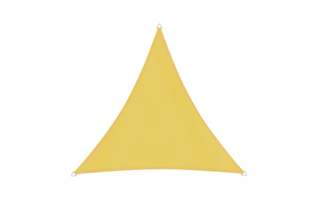 Windhager Voile d’ombrage Cannes, 3 m, Triangulaire, Jaune