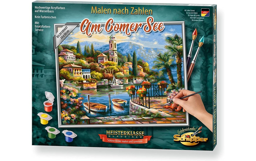 Schipper Peinture avec chiffres Le lac de Côme