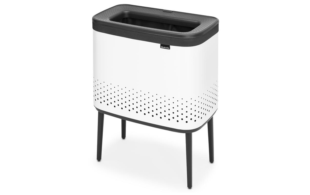 Brabantia Corbeille à lessive BO Blanc, 60 l