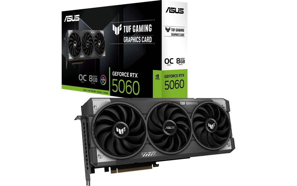 ASUS Carte graphique TUF Gaming GeForce RTX 5060 8 GB OC Edition
