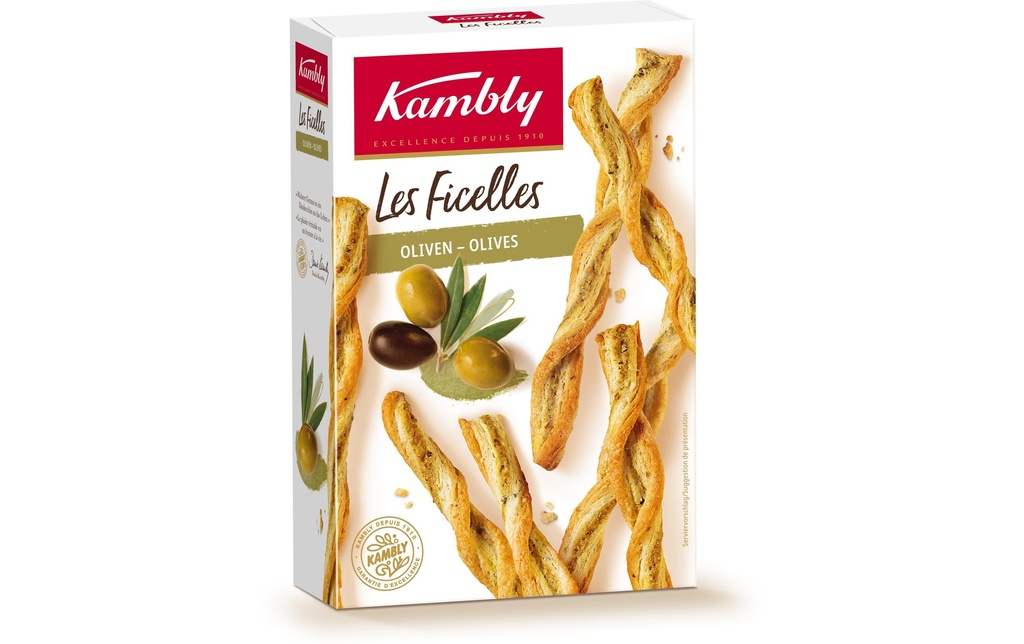Kambly Apéritif Ficelles Olives 100 g